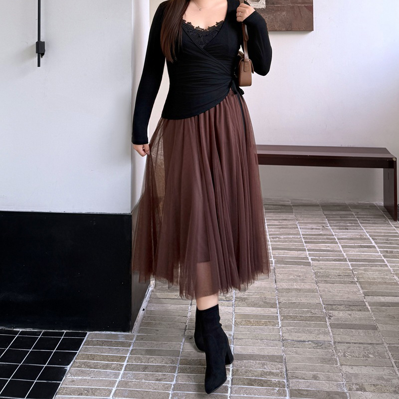 Coffee Plus Tea - XXXL Fashion Plus Size Women Mesh