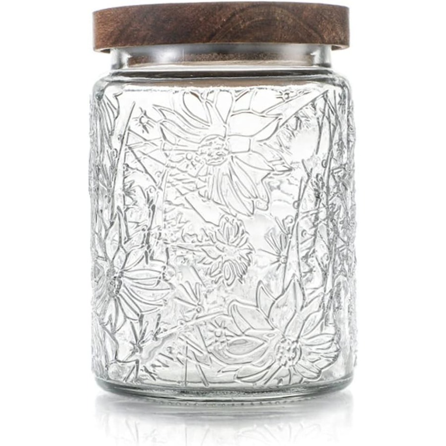 Coffee Tea Containers - ANSQU Vintage Glass Jar with Lid