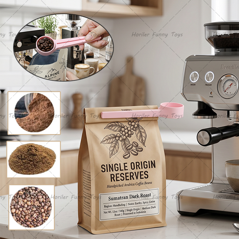 Coffee Tea Bags - Coffee Spoons With Bag Clips, Food-Grade