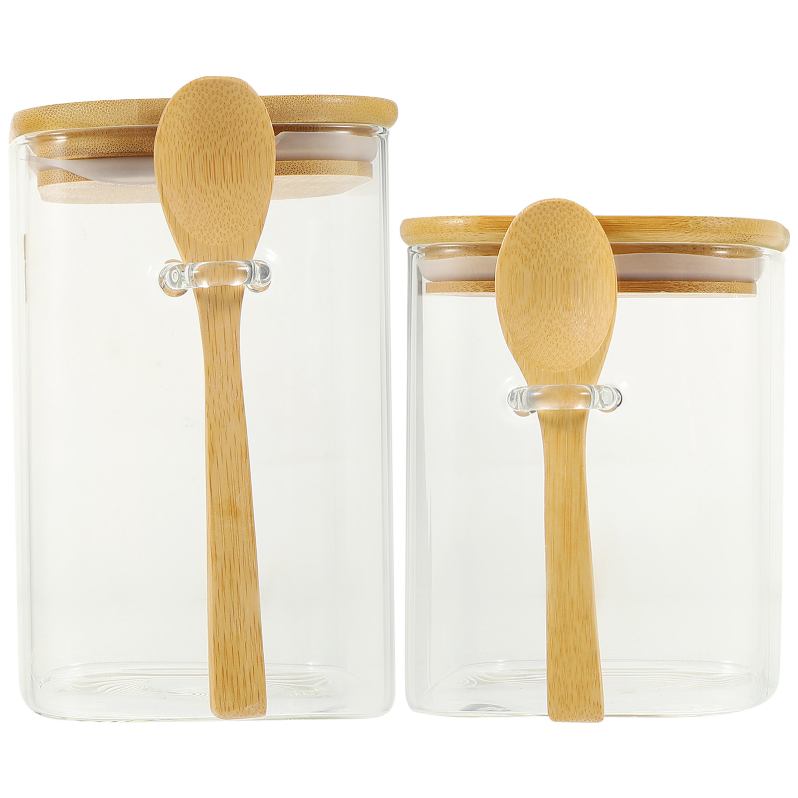 Coffee Tea Spoon - 2Sets Airtight Coffee Bean Storage Containers