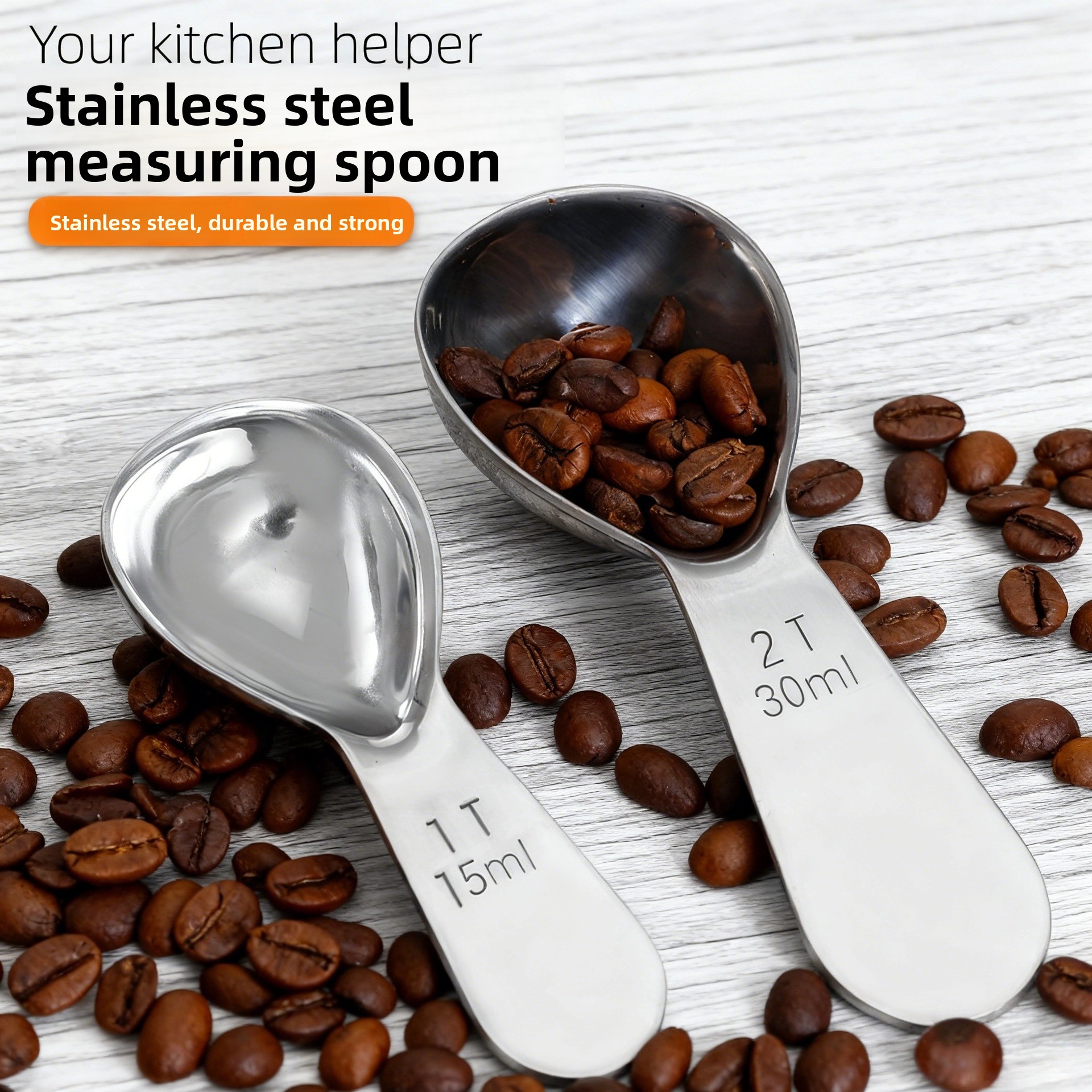 Coffee Tea Spoon - Thickened Stainless Steel Coffee Spoon 15ml