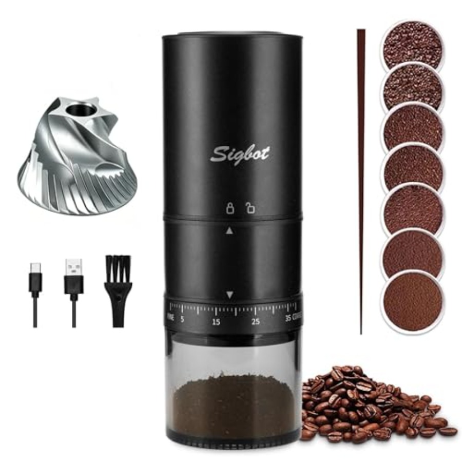 Coffee & Tea Garden Lincoln Menu - Portable Electric Coffee Grinder - 38