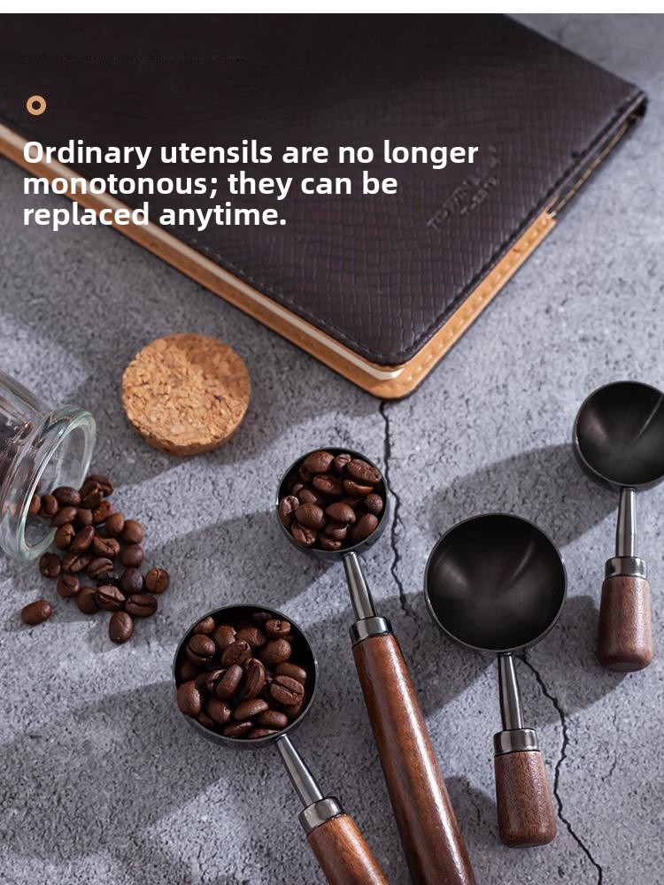 Coffee Tea Spoon - 304 Stainless Steel Coffee Bean Spoon