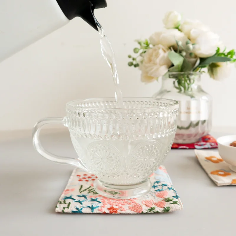 New Cotton Hemp Cup Mat Embroi – Coffee Plus Tea Bewertung und Preis
