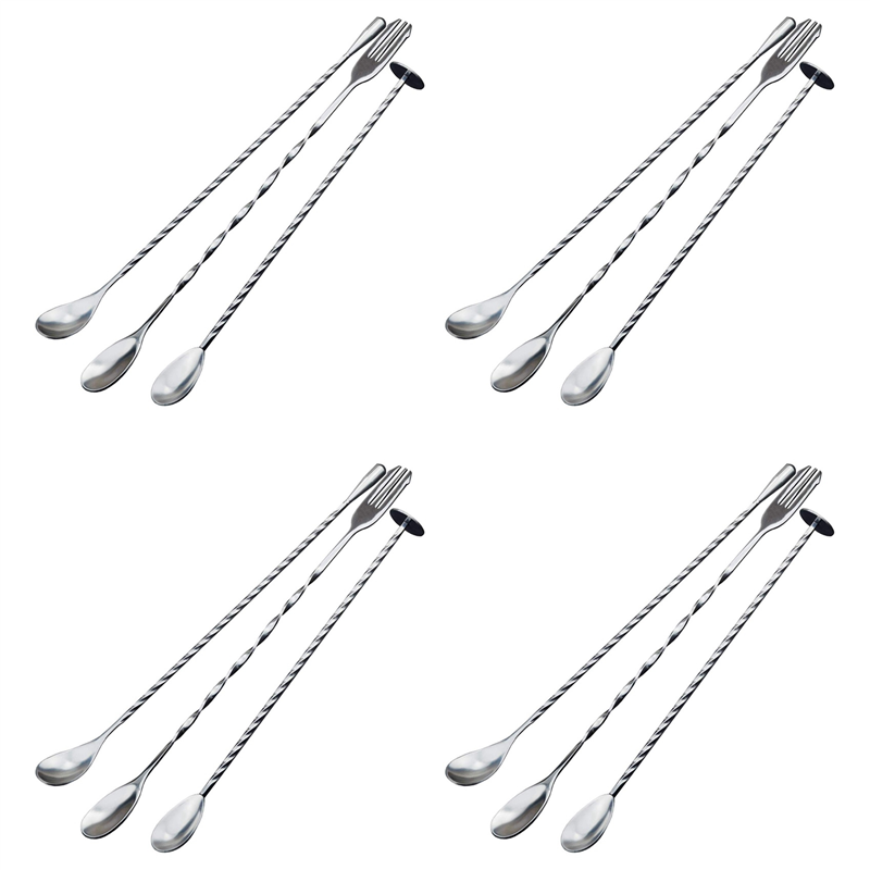 AB35-12 Pcs Extra Long Mixing  – Coffee Tea Spoon Bewertung und Preis