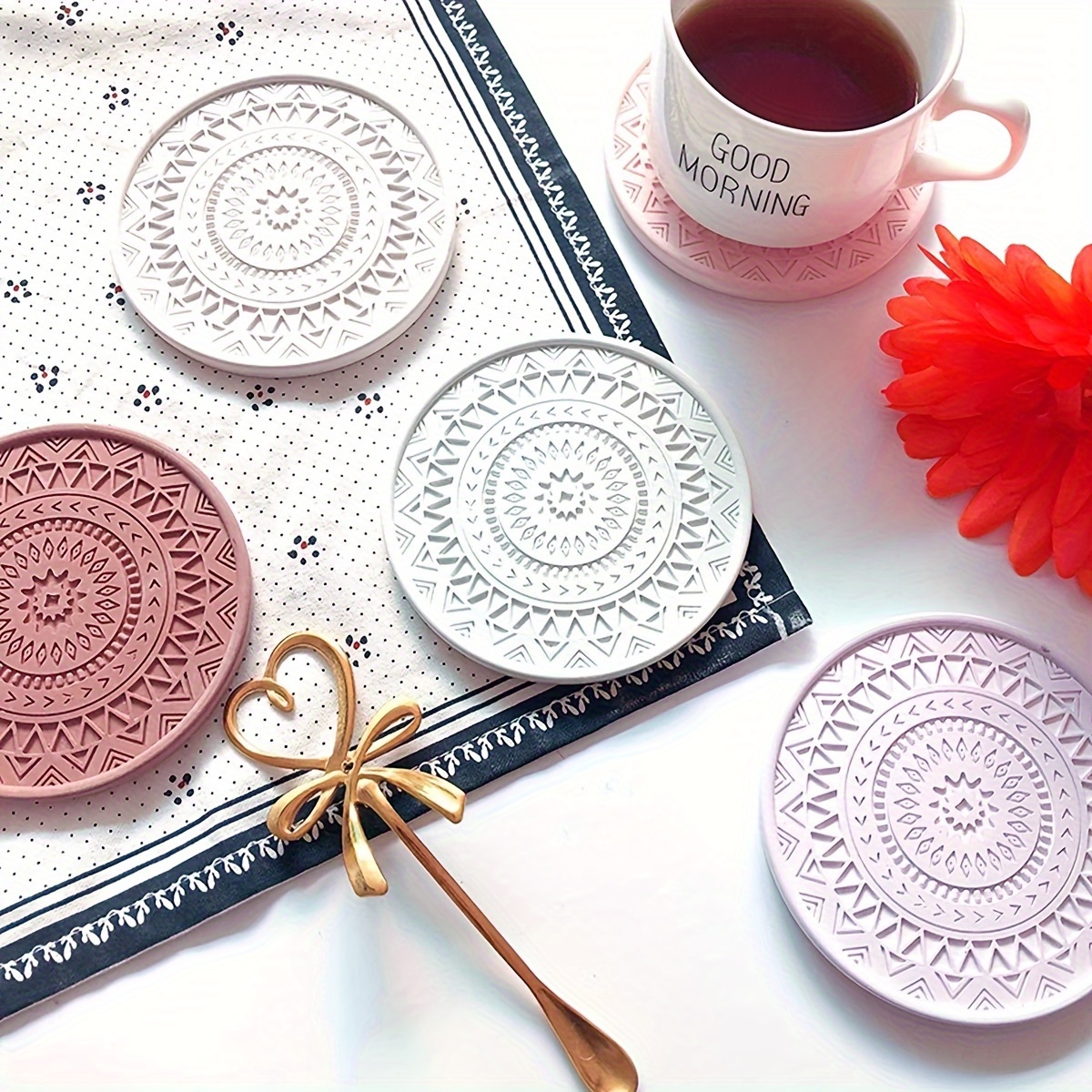 Flower Coaster Silicone Mold E – Coffee Tea Flower Bewertung und Preis