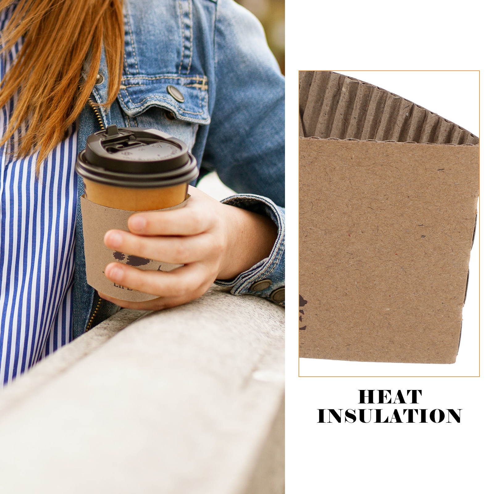 100Pcs Paper Coffee Cup Sleeve – Coffee Tea Chocolate Bewertung und Preis