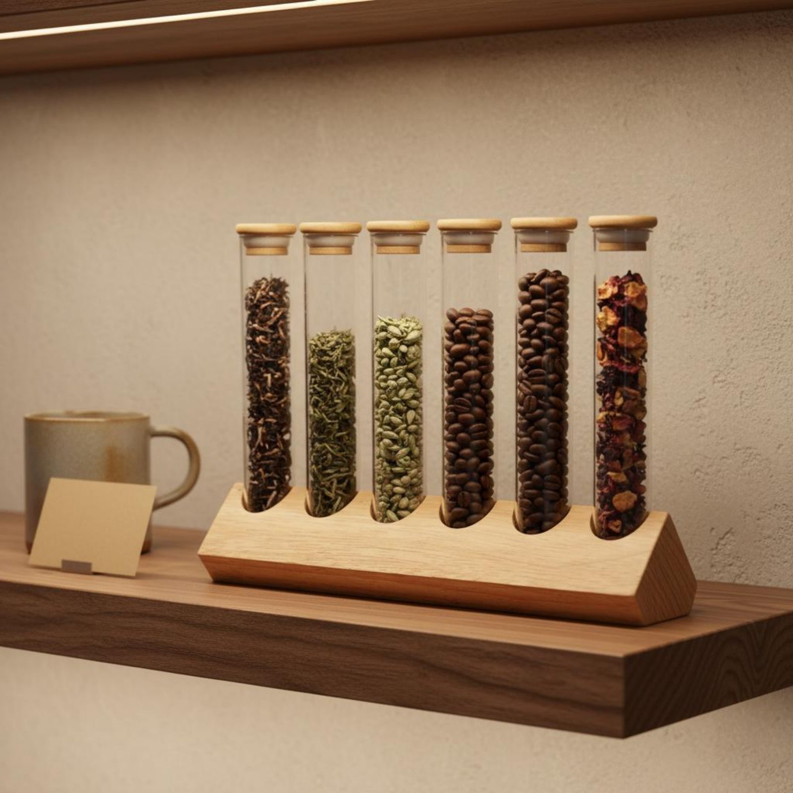 Glass Tube Container Set with  – Coffee Bean & Tea Menu Bewertung und Preis