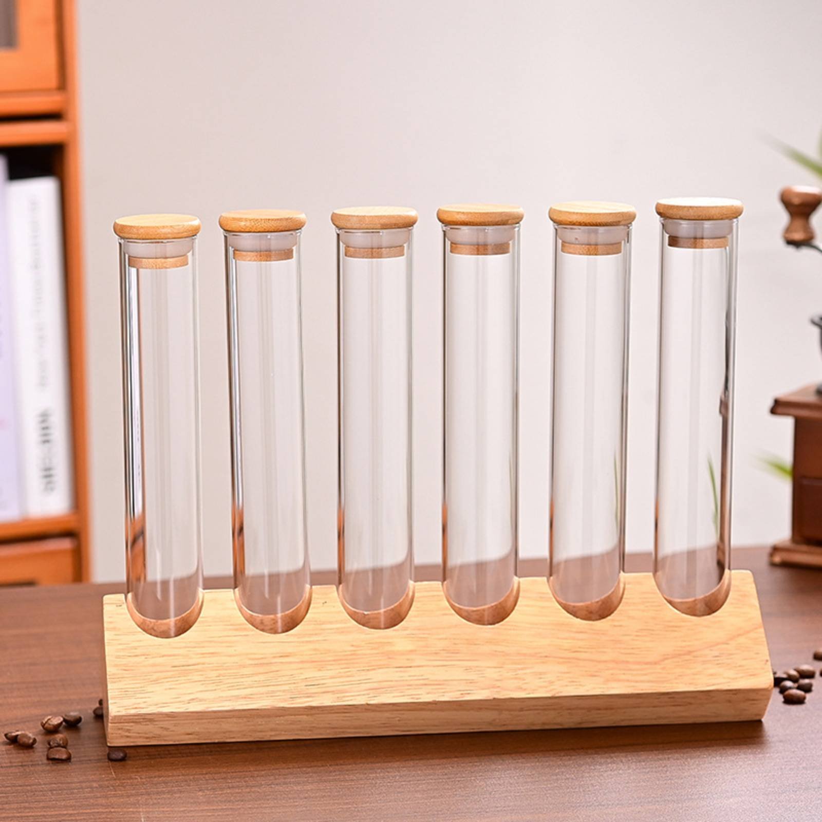 Glass Tube Container Set with  – Coffee Bean & Tea Menu Bewertung und Preis
