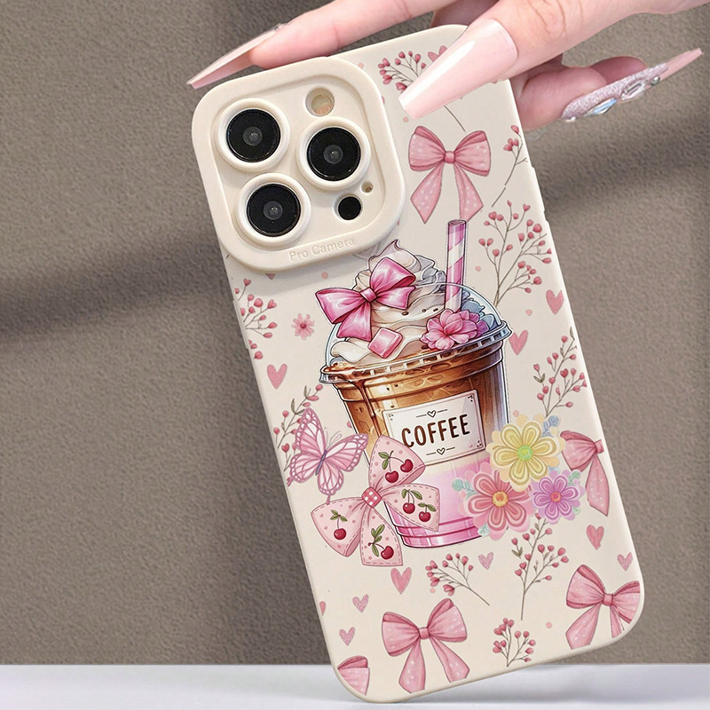Pink Bow Coffee Pattern Milk T – Coffee Plus Tea Bewertung und Preis