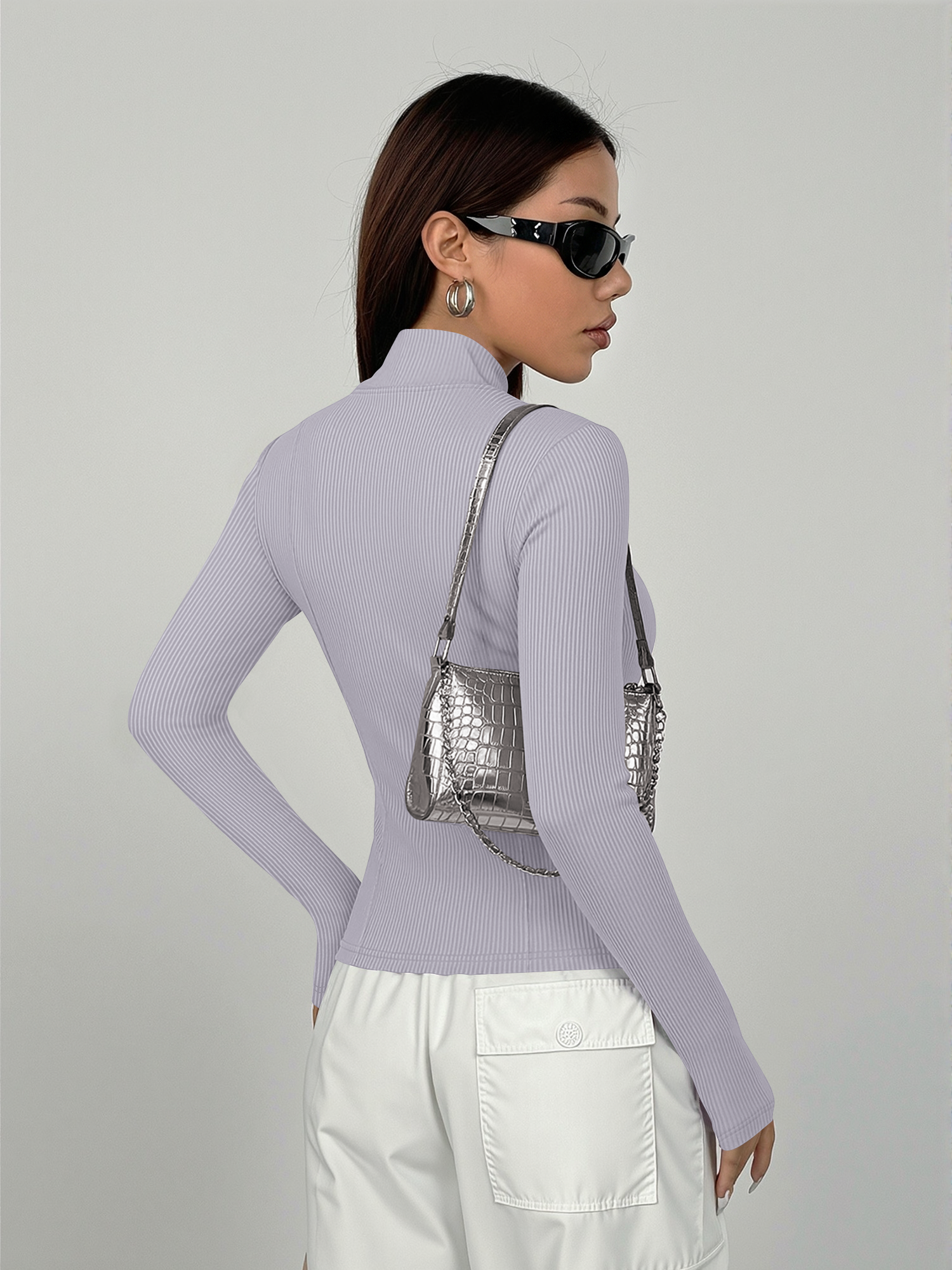 Everyday Ribbed High Neck Zip- – Coffee & Tea Garden Lincoln Menu Bewertung und Preis