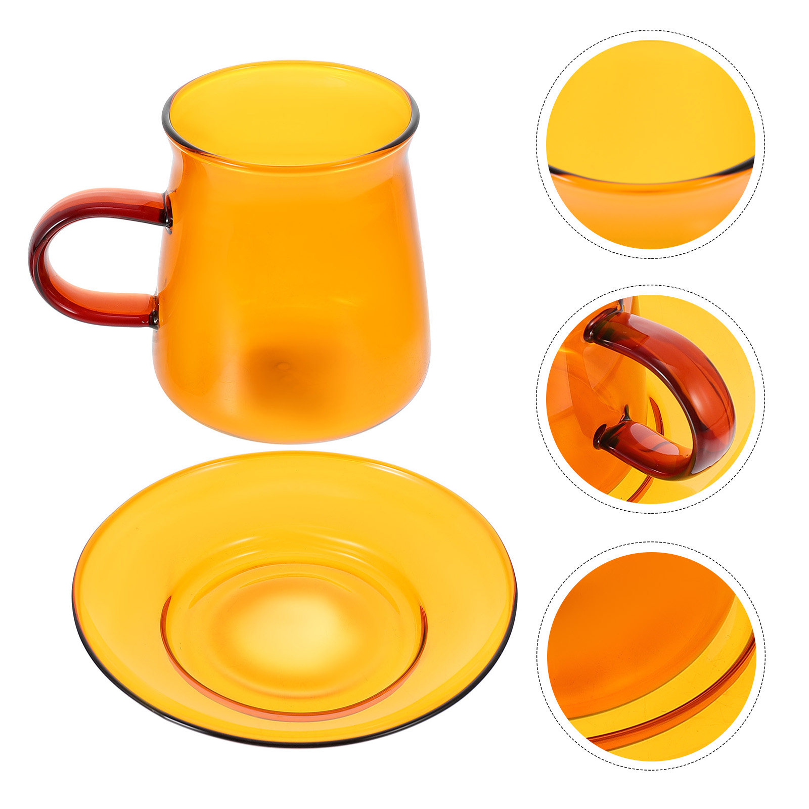 1Set Glass Coffee Cup and Sauc – Coffee Tea Chocolate Bewertung und Preis