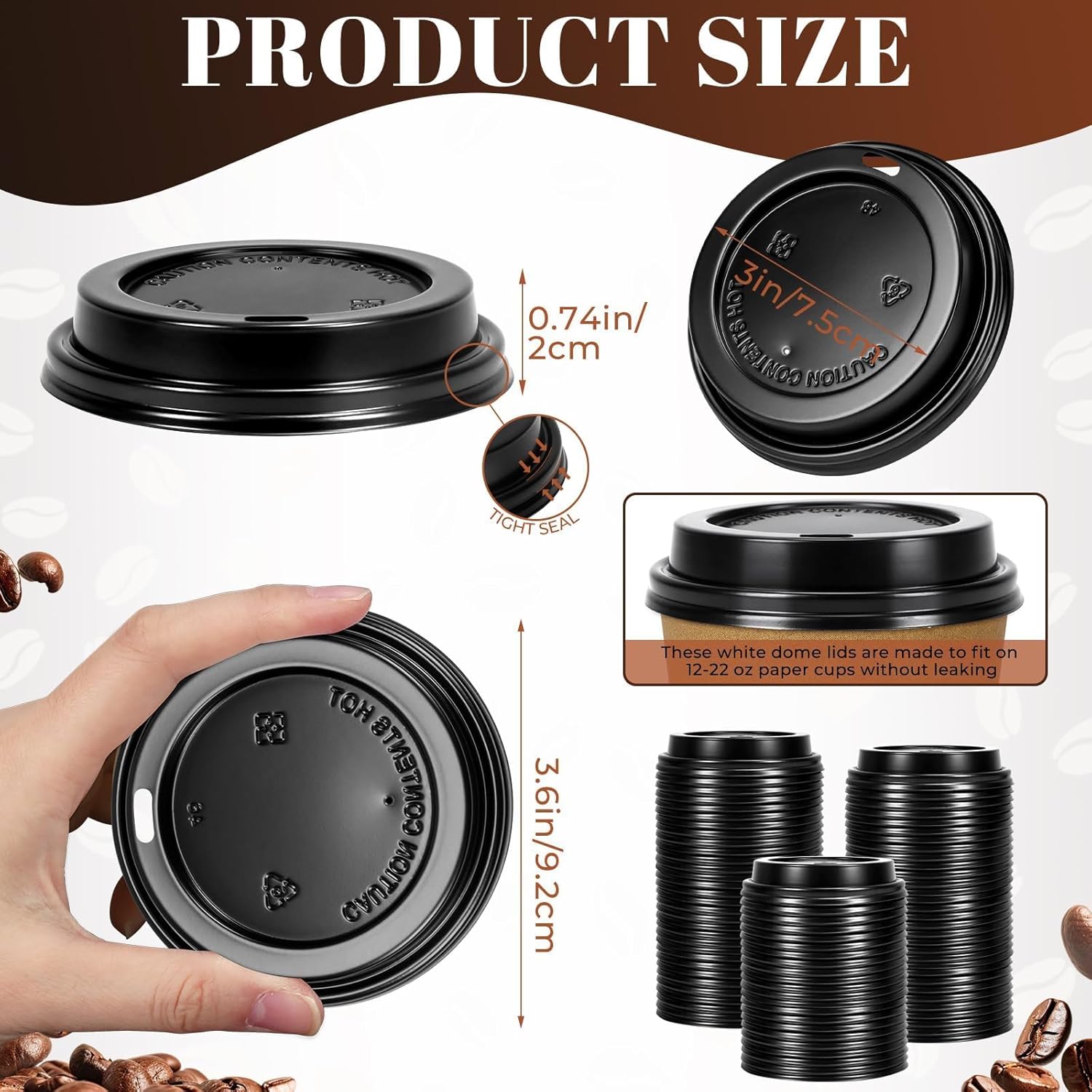 100 Pack 90mm Disposable Plast – Coffee Tea Replacement Bewertung und Preis
