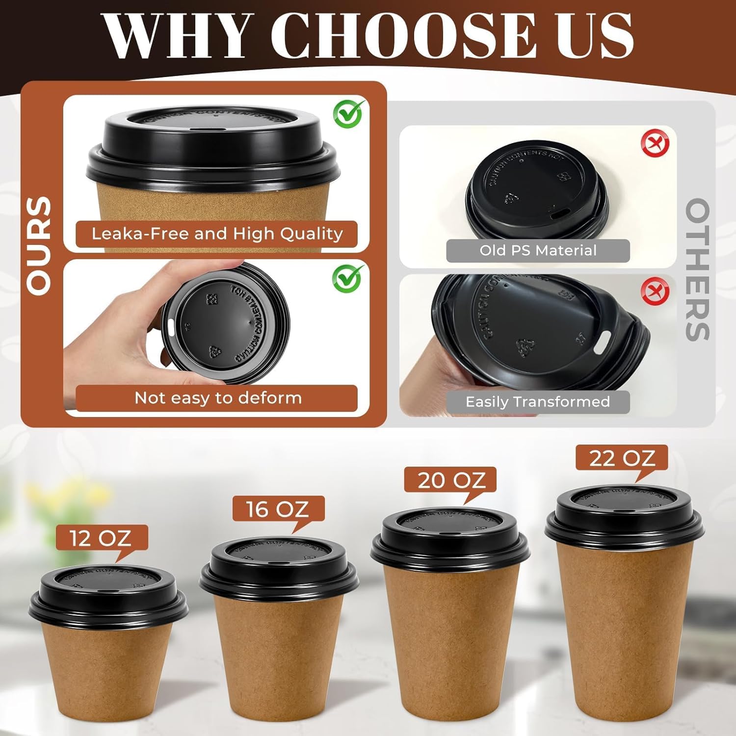 100 Pack 90mm Disposable Plast – Coffee Tea Replacement Bewertung und Preis