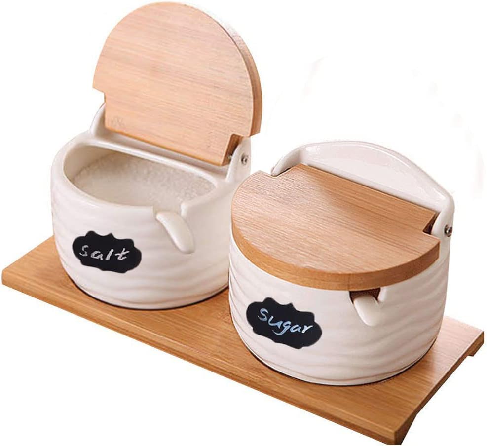 Ceramic Salt Cellars with Lids – Coffee Tea Spoon Bewertung und Preis