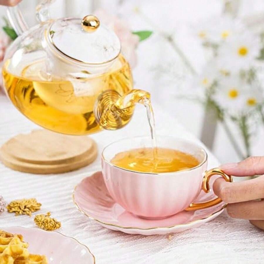 Tea Cups And Saucers Set 18-Pi – Coffee Tea Spoon Bewertung und Preis