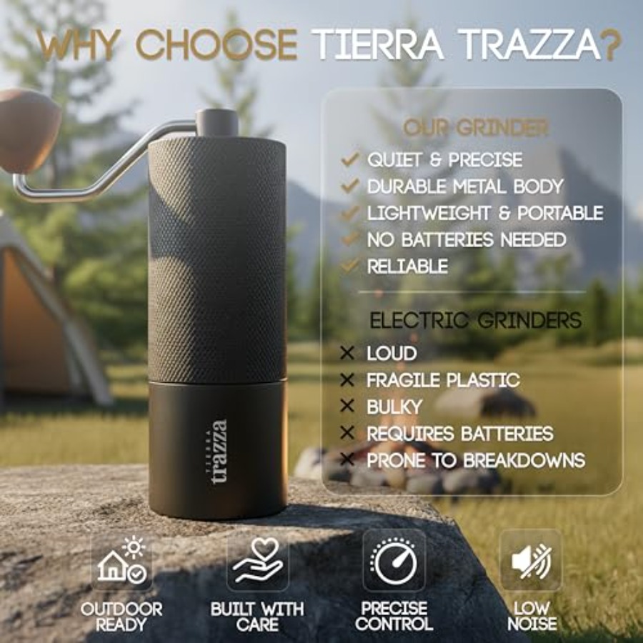 Manual Coffee Grinder, Conical – Coffee & Tea Garden Lincoln Menu Bewertung und Preis