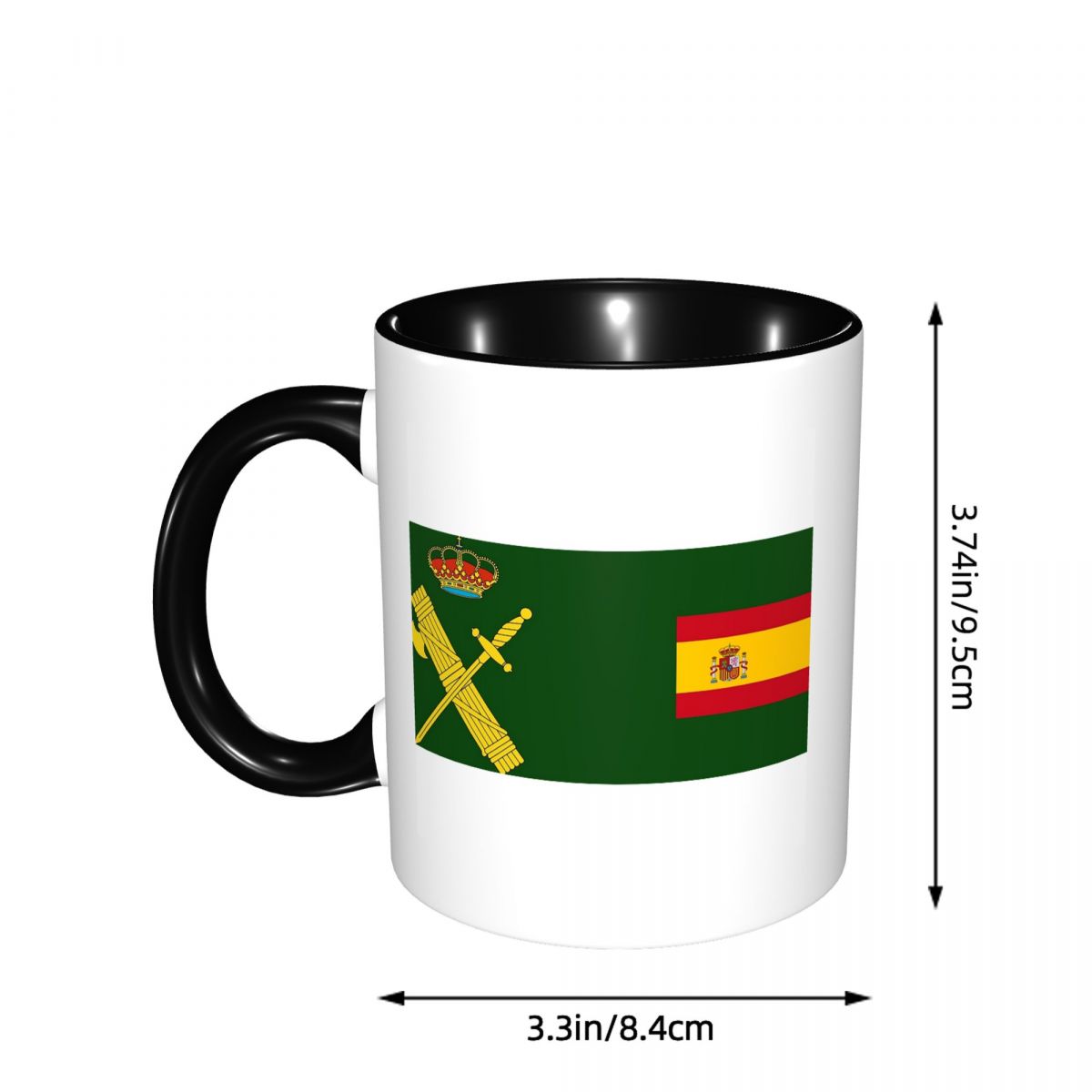 Spain Flag Plus Emblem Civil G – Coffee Plus Tea Bewertung und Preis