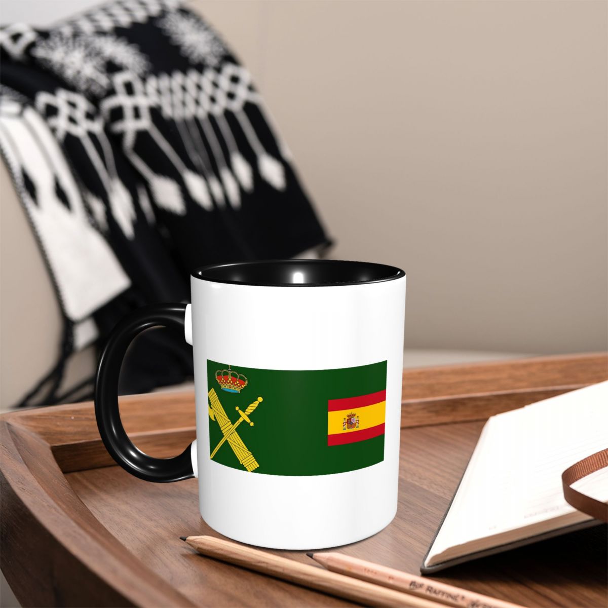 Spain Flag Plus Emblem Civil G – Coffee Plus Tea Bewertung und Preis