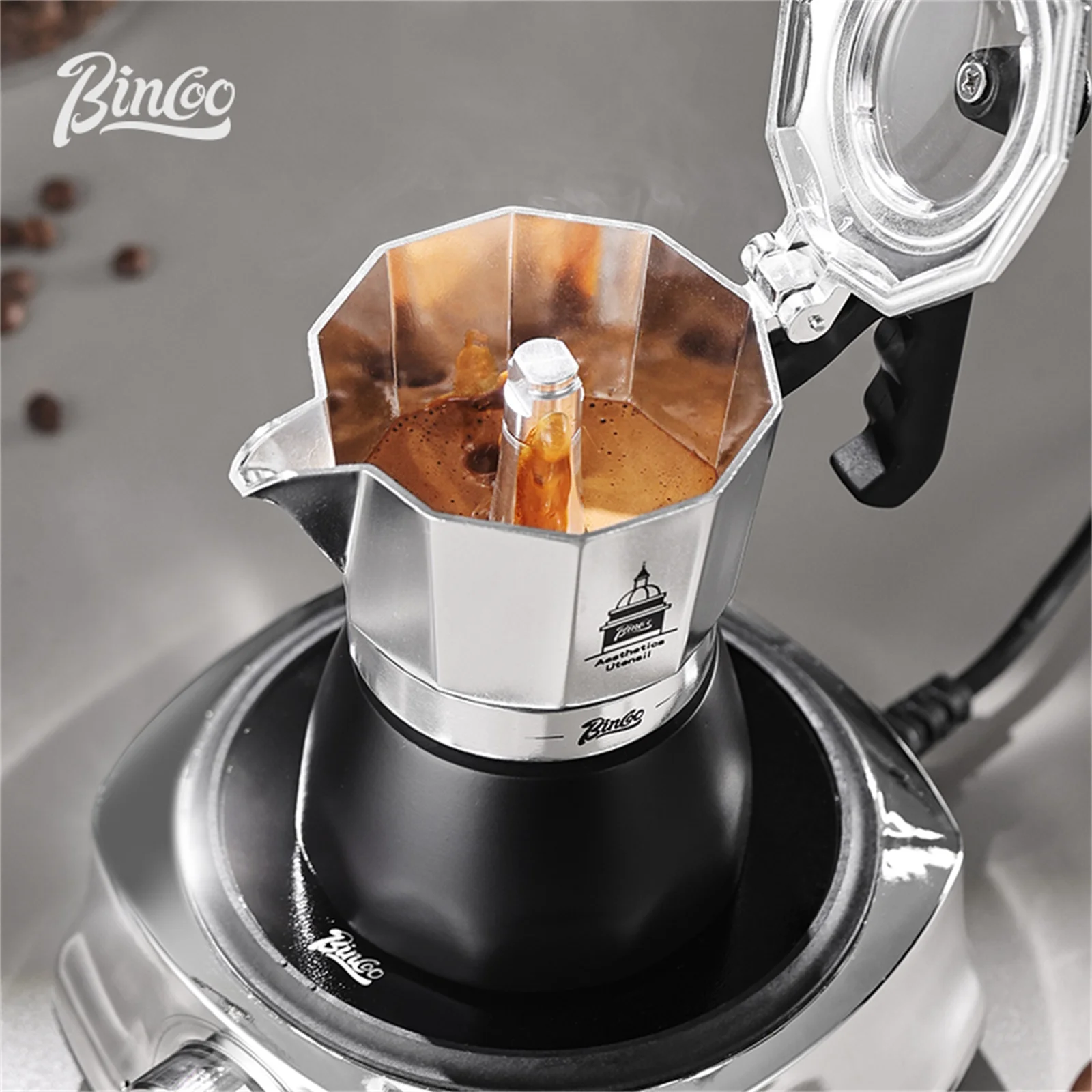 BINCOO Double Valve Moka Pot，E – Coffee Tea Chocolate Bewertung und Preis