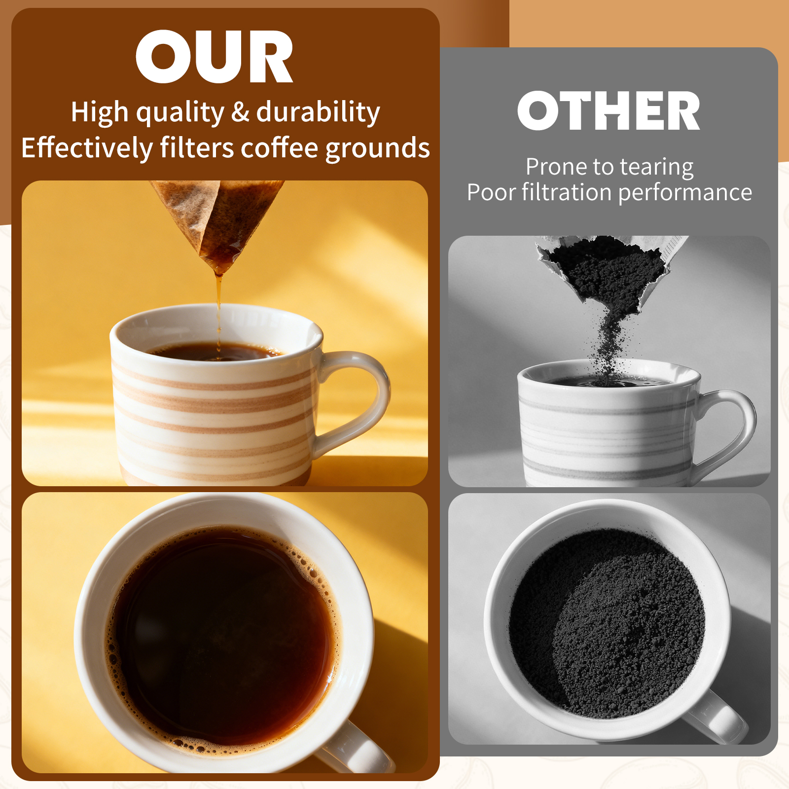 Coffee Filter Paper Bags V and – Coffee Tea Bags Bewertung und Preis