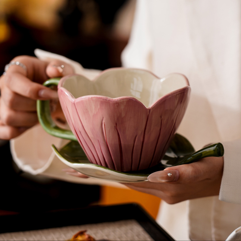 Irregular Hand-painted Coffee  – Coffee Tea Flower Bewertung und Preis