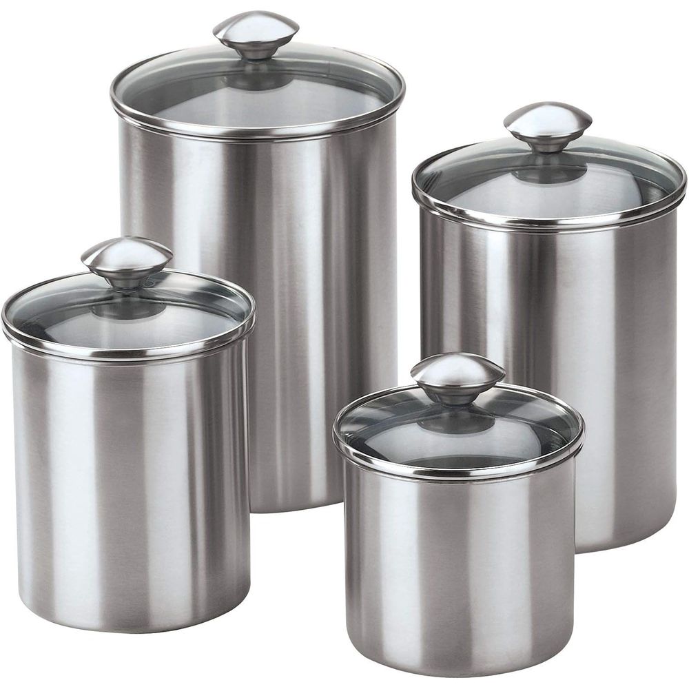 4-Piece Stainless Steel Food S – Coffee Tea Containers Bewertung und Preis