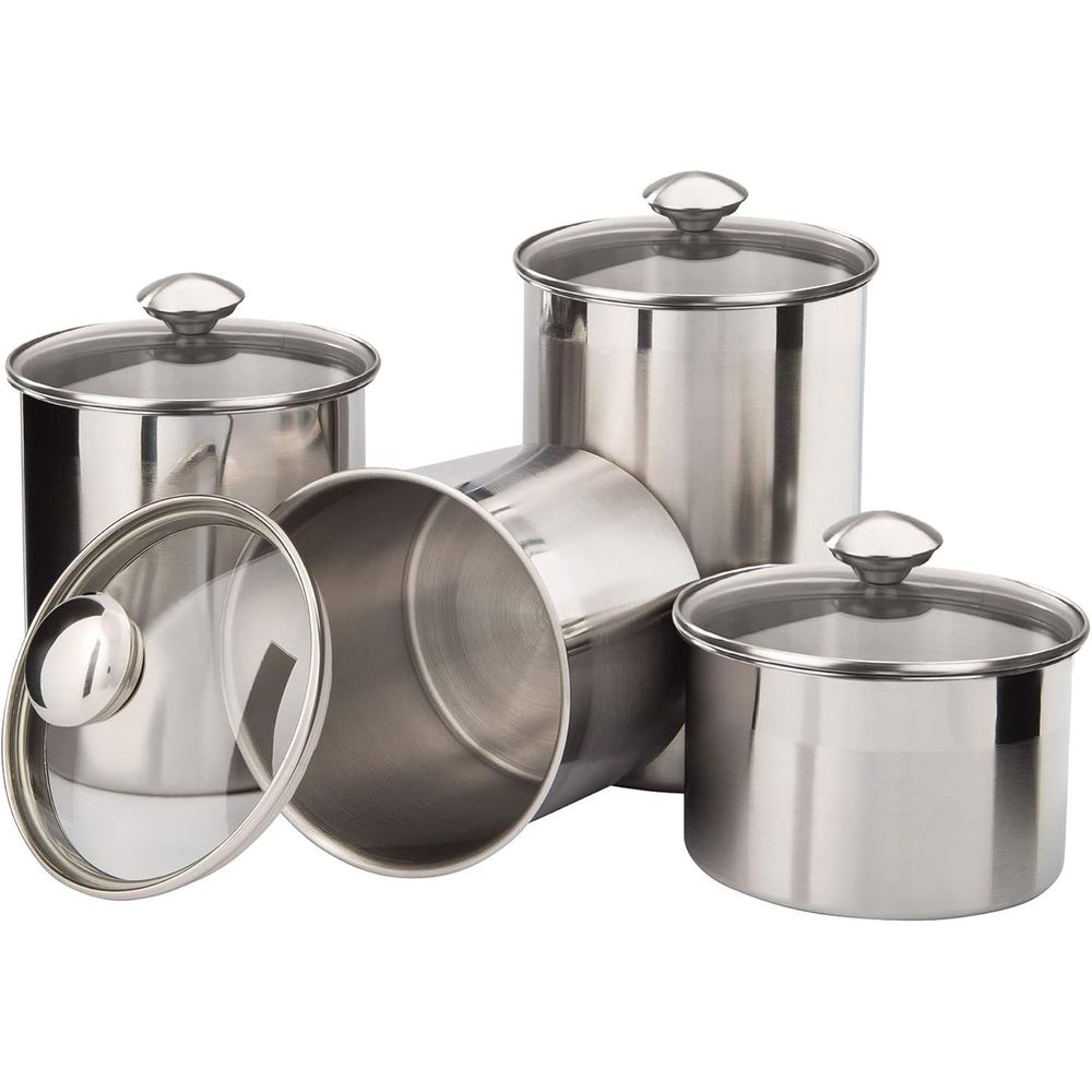 4-Piece Stainless Steel Food S – Coffee Tea Containers Bewertung und Preis