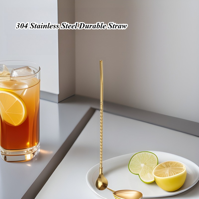 Long Twisted Straw Spoon Porta – Coffee Tea Spoon Bewertung und Preis