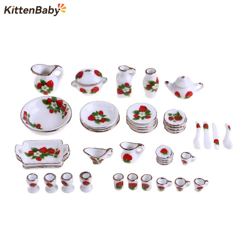 1 Set 1:12 Miniature Doll Hous – Coffee Tea Flower Bewertung und Preis