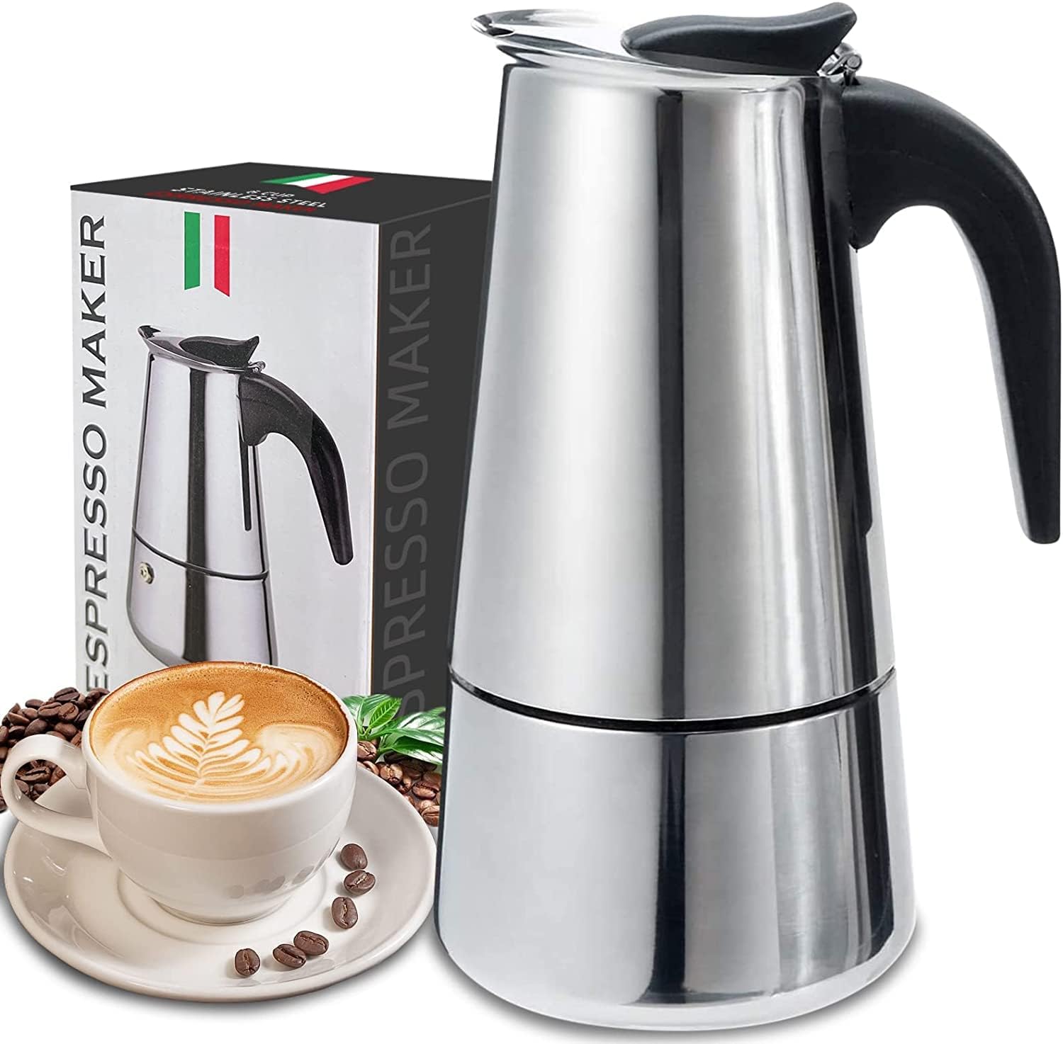 4/6/9 Cups Moka Pot Caffe Mach – Coffee Tea Chocolate Bewertung und Preis