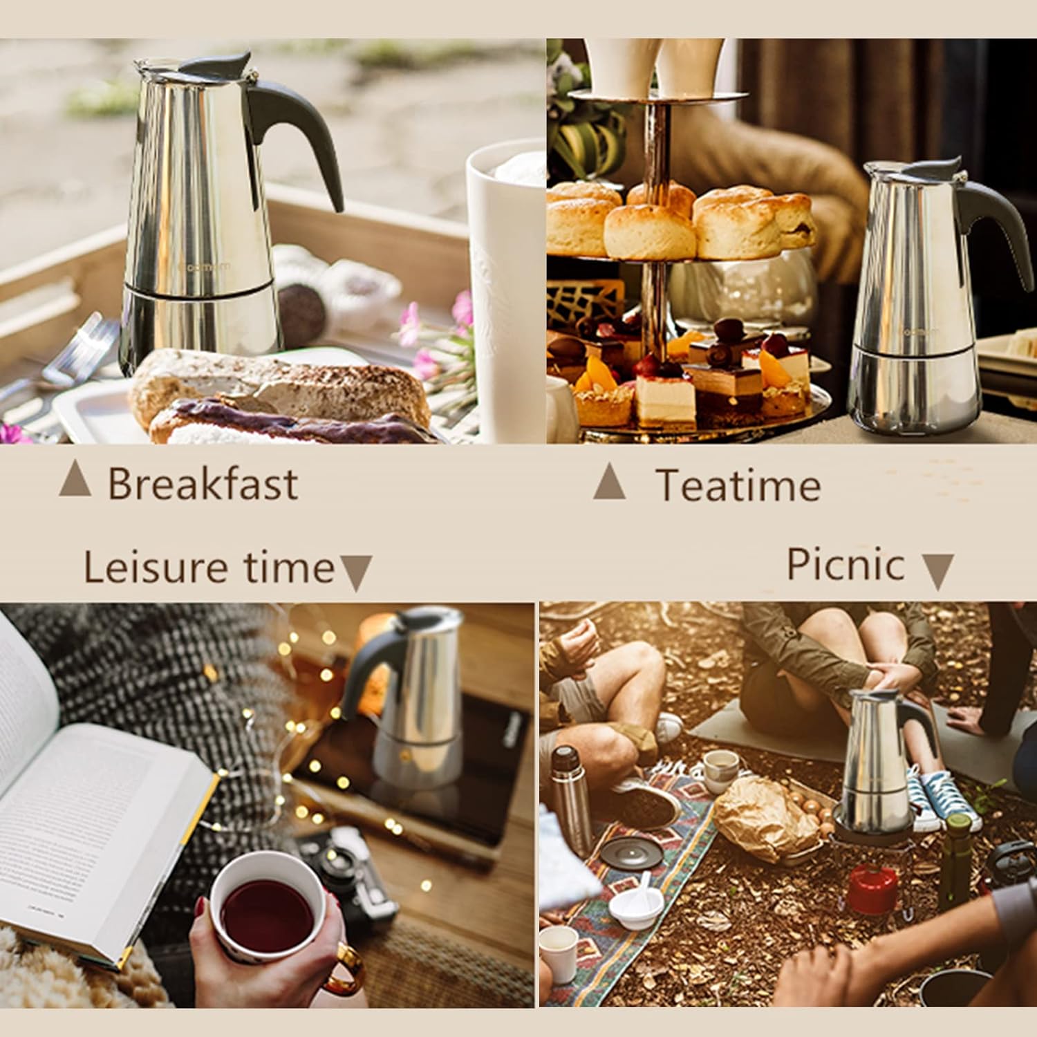 4/6/9 Cups Moka Pot Caffe Mach – Coffee Tea Chocolate Bewertung und Preis