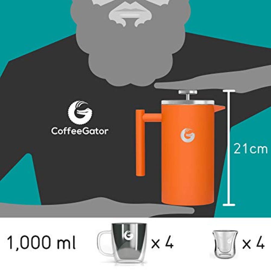 French Press Coffee Maker 34oz – Coffee Plus Tea Bewertung und Preis