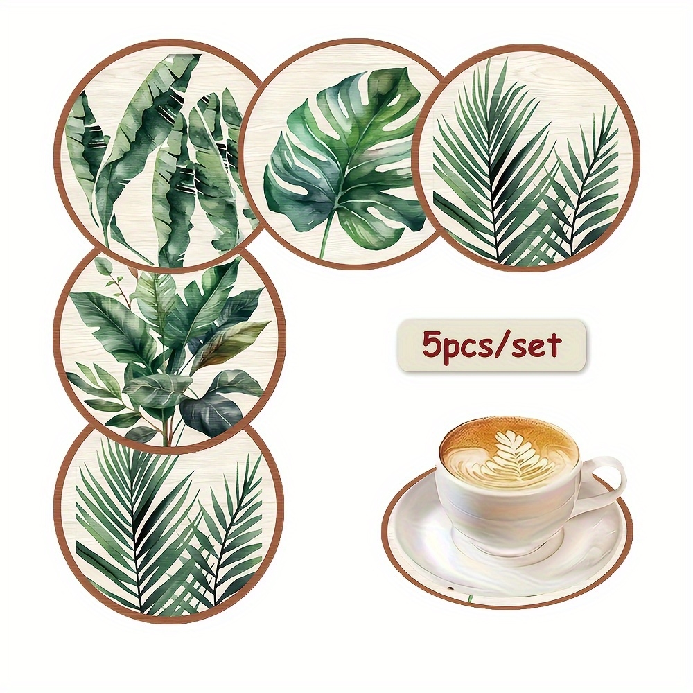2D Flat 5pcs Tropical Plant gr – Coffee Tea For Plants Bewertung und Preis