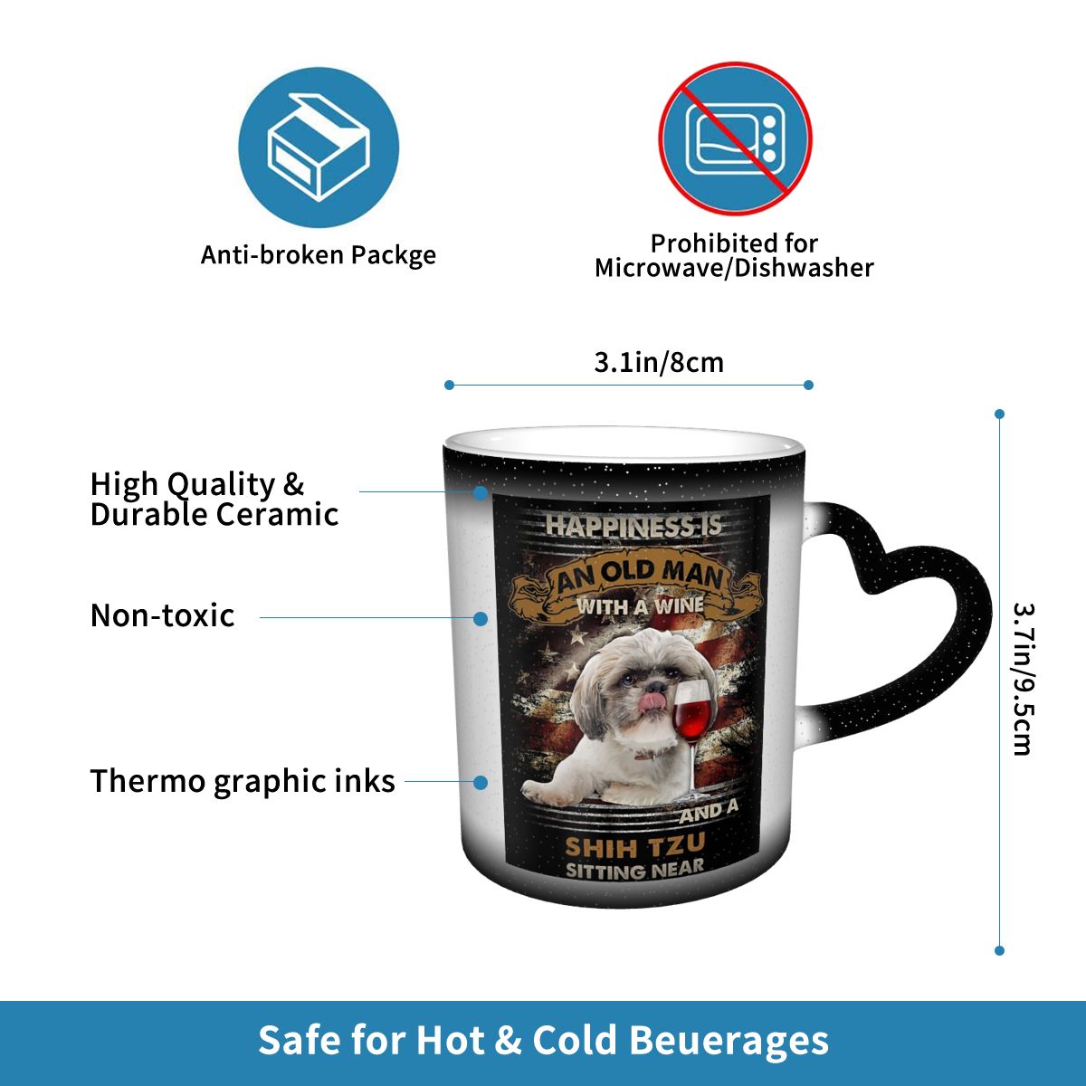 Happiness Is An Old Man With A – Coffee Tea Near Bewertung und Preis
