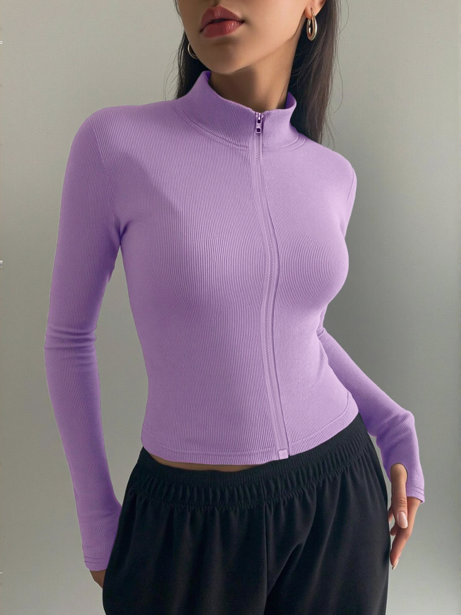 Casual Ribbed High Neck Zip-Up – Coffee & Tea Garden Lincoln Menu Bewertung und Preis