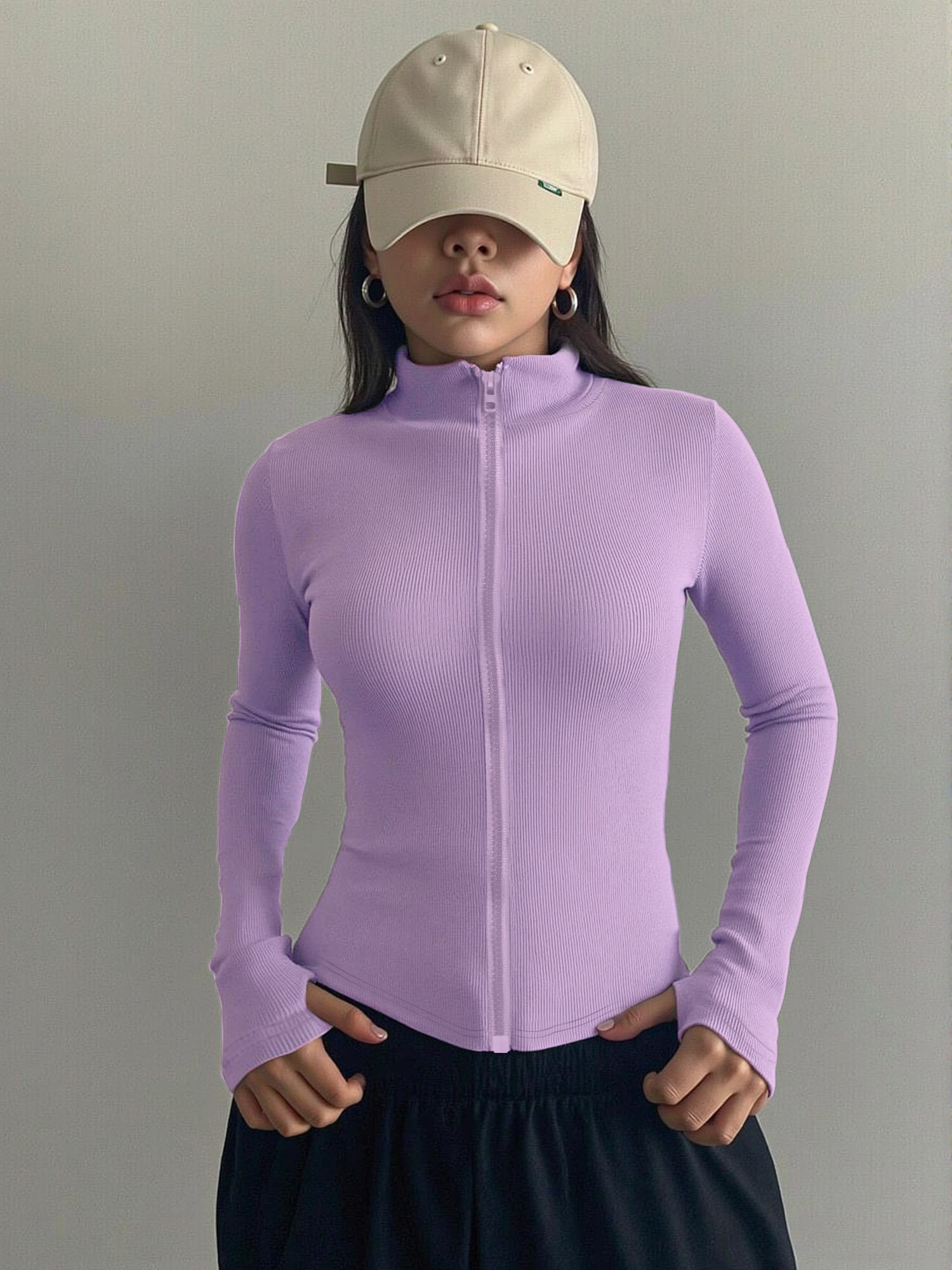 Casual Ribbed High Neck Zip-Up – Coffee & Tea Garden Lincoln Menu Bewertung und Preis