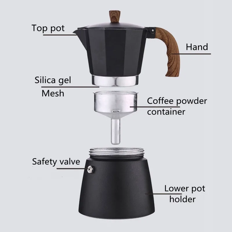 JUSTINLAU Coffee Moka Pot 150m – Coffee Tea Chocolate Bewertung und Preis
