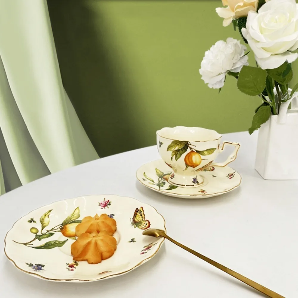 Ceramic Teacup and Saucer Set  – Coffee Tea Spoon Bewertung und Preis