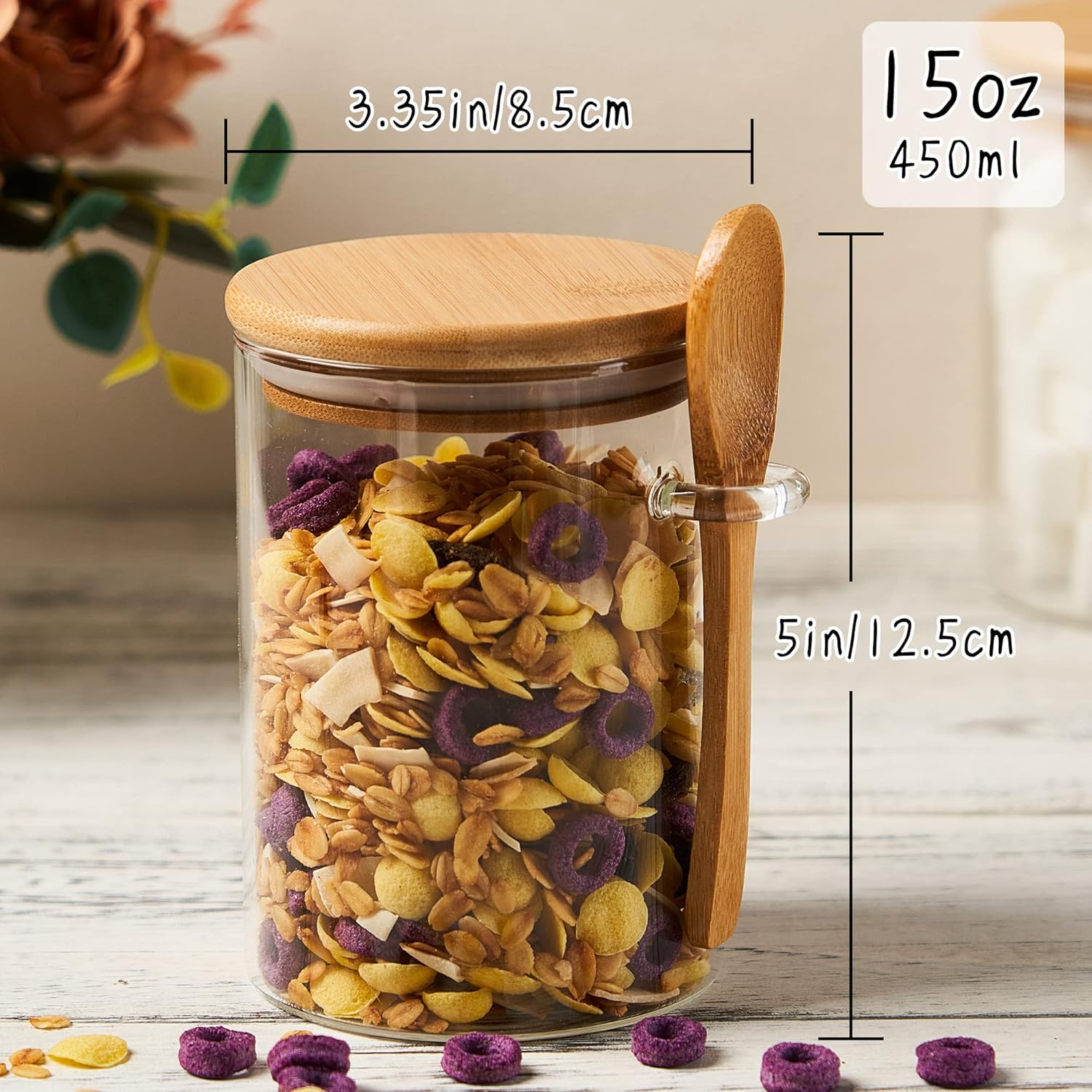 2 Pack 15oz Glass Sugar Contai – Coffee Tea Containers Bewertung und Preis