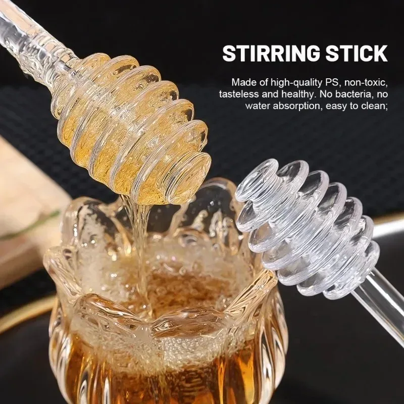 10/1PCS Glass Honey Dipper Sti – Coffee Tea Spoon Bewertung und Preis